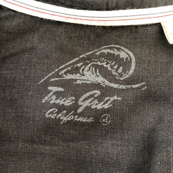 Men's Black Linen Long Sleeve Button Up Shirt XL USA - Picture 3 of 10